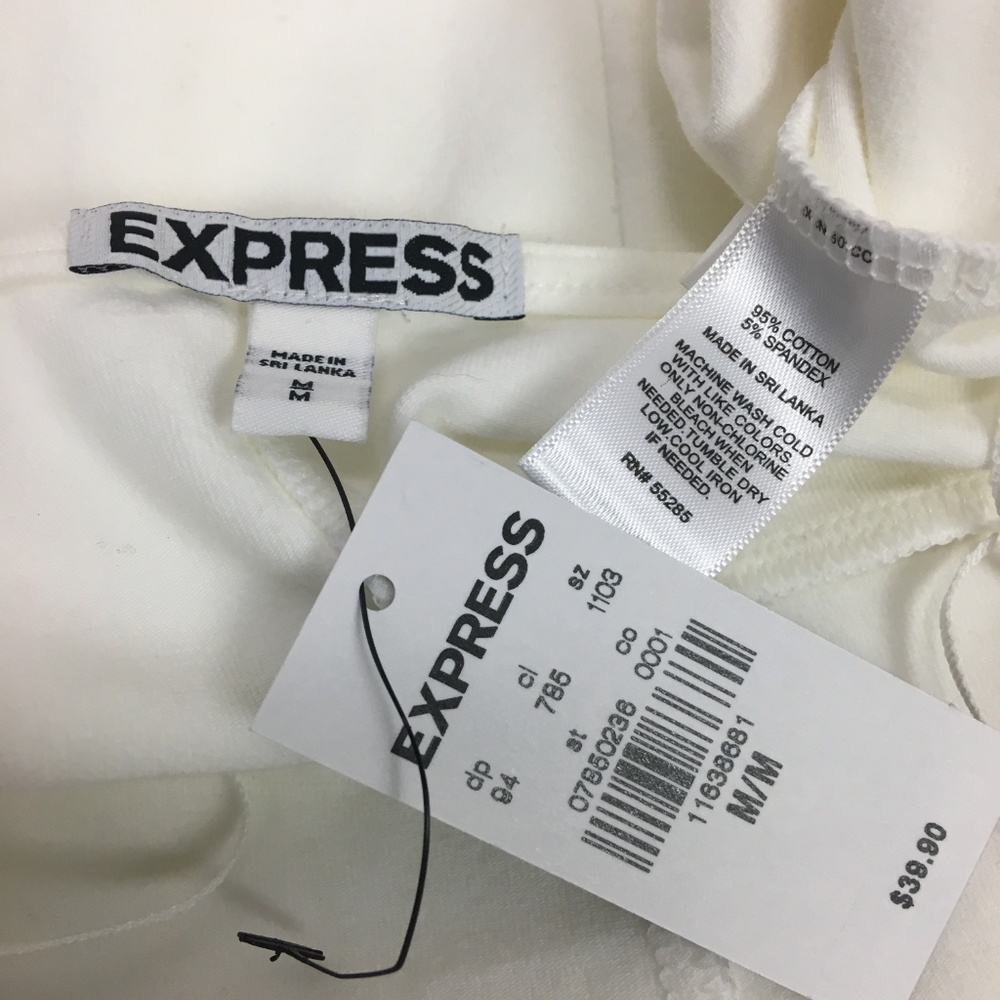 Express White Halter Style Dress Size Medium - Picture 8 of 8